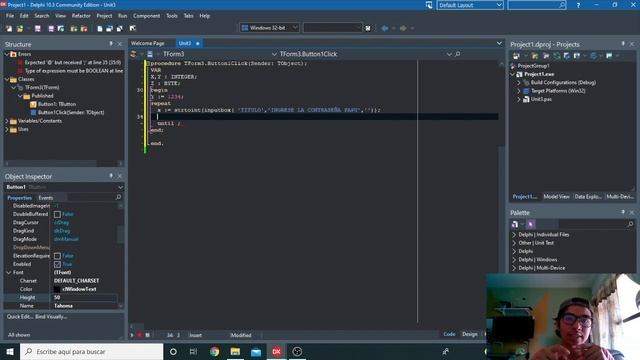 Sentencia Repeat/until en delphi, pascal , CONTRASEÑA ? смотреть онлайн