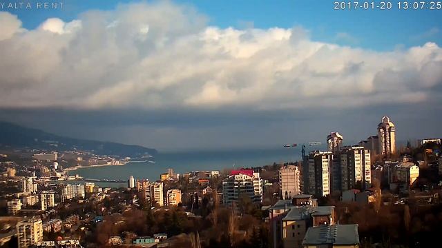 Онлайн Камера - Ялта, Крым. День 2017-01-20 за 7 минут