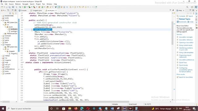 projet java et bd mysql смотреть онлайн