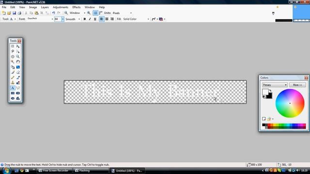 How To Make A Simple Yet Effective Banner - Paint.NET смотреть онлайн