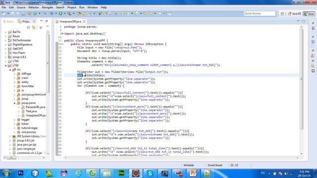 Toturial Get Comment offline onlineview description vnexpress net use jsoup code java смотреть онлайн