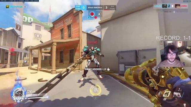 50 ELIMS! HARBLEU ZARYA + ROADHOG GAMEPLAY OVERWATCH SEASON 34 TOP 500 смотреть онлайн