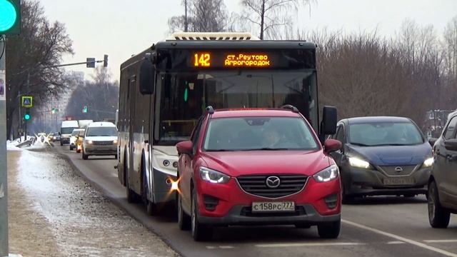 Автобус ЛиАЗ-5292.65-03 с маршрутом №142 "Станция Реутов - Агрогородок" (г. Железнодорожный) смотреть онлайн