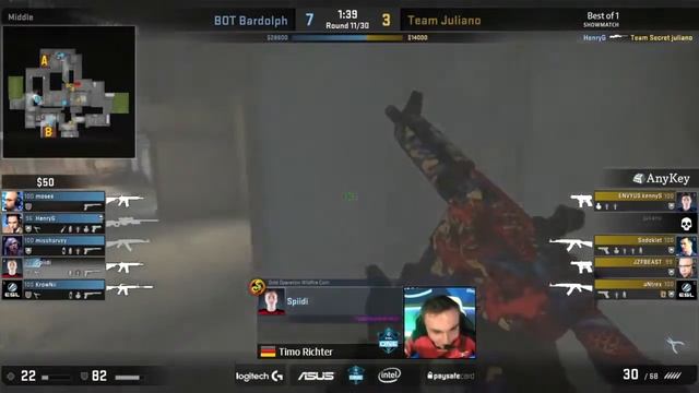 ESL ONE COLOGNE CS:GO Showmatch смотреть онлайн