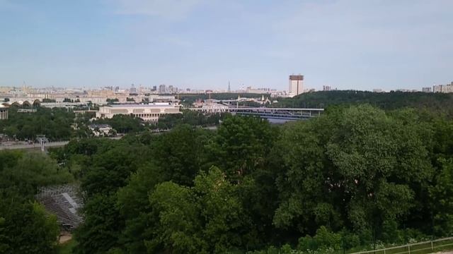 Москва. Смотровая площадка Воробьевых(Ленинских) гор. смотреть онлайн