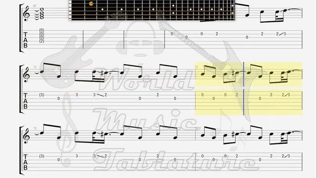 Doors The Riders on the Storm GUITAR TAB смотреть онлайн