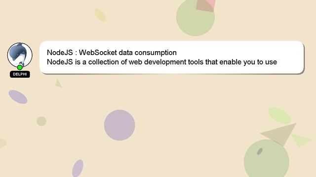 NodeJS : WebSocket data consumption смотреть онлайн