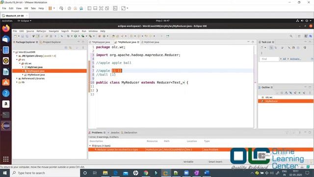 Hadoop Tutorial: MapReduce Program Wordcount - 2 | MapReduce Program in Java | OnlineLearningCenter смотреть онлайн