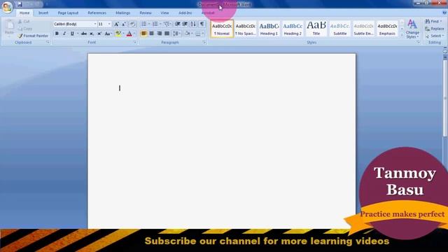 Microsoft Word 2007 Tutorial part 01 - Word Interface смотреть онлайн