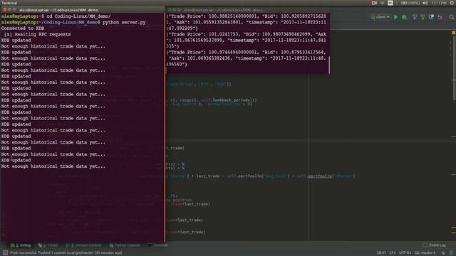 Simulated stock market using Python, RabbitMQ, and KDB смотреть онлайн