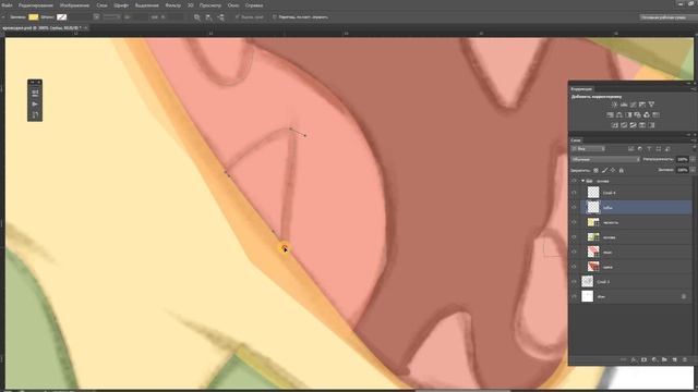Рисуем крокодила в программе Adobe Photoshop, Часть 1 смотреть онлайн
