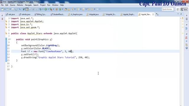 How to Draw Stars In Applet Using Java Eclipse смотреть онлайн