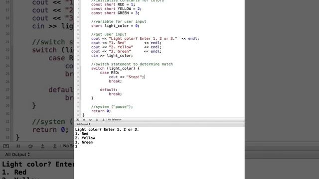 Switch Statements in C++ смотреть онлайн