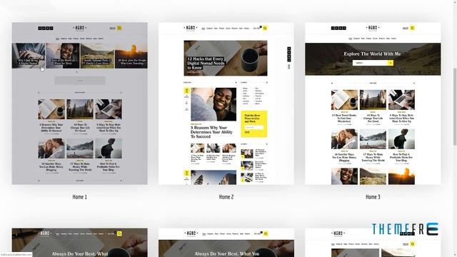 Hobo Digital Nomad Travel Lifestyle Blog WordPress Theme Rokurou смотреть онлайн
