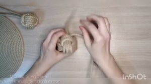 Узел макраме "обезьяний кулак" из каната