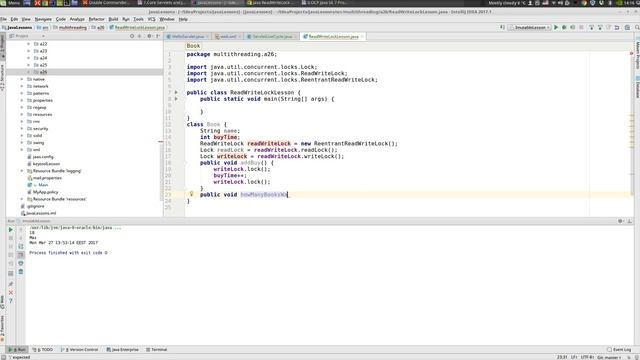 Урок Java 324: ReadWrite Lock смотреть онлайн