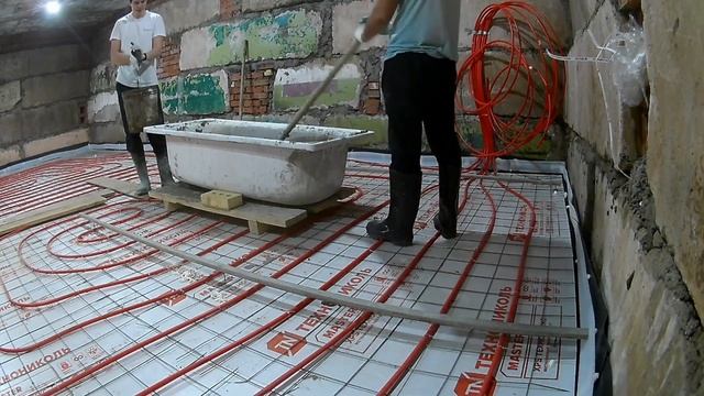 №4. Стяжка, простой легкий и быстрый способ установка маяков на экструдированный пенополистирол смотреть онлайн