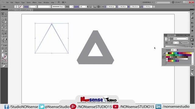 3D Logo Design-Adobe Illustrator CS5 | 3D Logo In Illustrator | Illustrator Logo | NONsense STUDIO смотреть онлайн