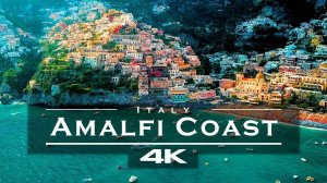 FLYING OVER AMALFI COAST (4K UHD) - Relaxing Music Along With Beautiful Nature Videos - 4K Video