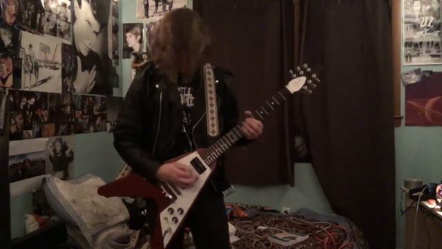 Metal Storm/Face the Slayer by Slayer guitar cover смотреть онлайн