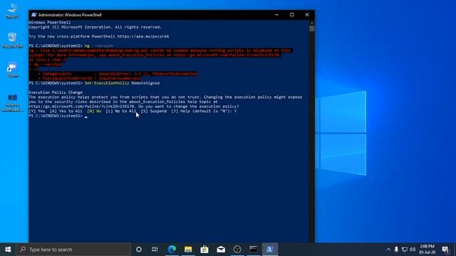How to fix cannot be loaded because running scripts is disabled on this system #Windows Power Shell смотреть онлайн