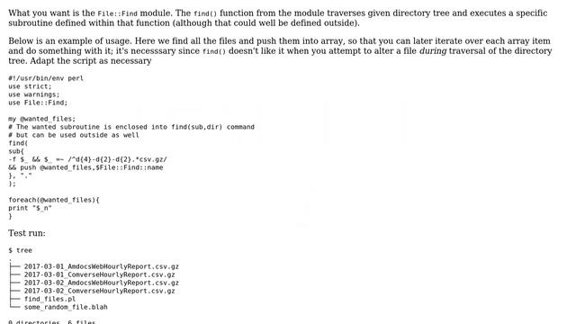 Ubuntu: I want to search particular files from directory in perl смотреть онлайн