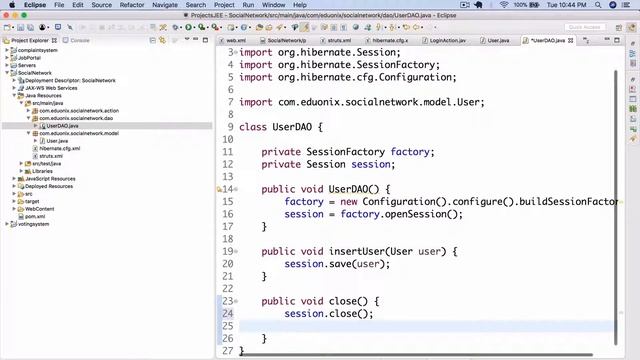 Projects In Enterprise Java | Creating A Social Network | Part 4 | Eduonix смотреть онлайн