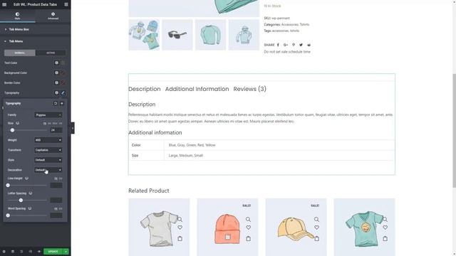 How to use Product Data Tabs Widget using WooLentor смотреть онлайн