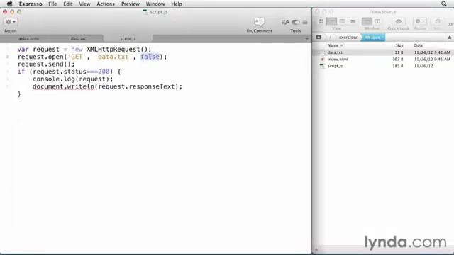 5 Асинхронные запросы Lynda com js and AJAX смотреть онлайн