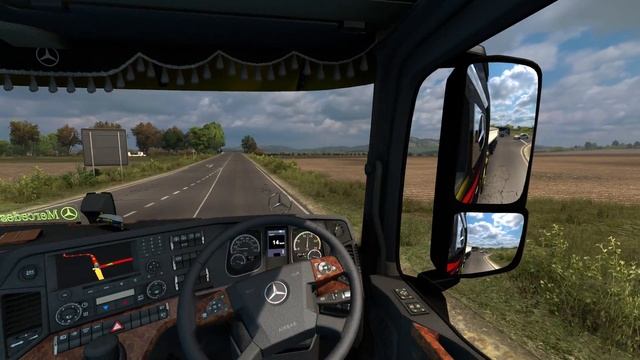 ETS2 - Mercedes Benz 625hp - Stone dust trailer - Burgas to Pleven смотреть онлайн