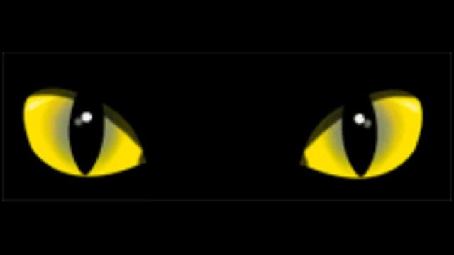 Футаж кошачьи глаза смотрят и моргают на черном фоне2 смотреть онлайн