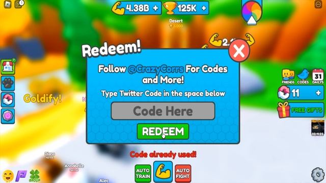 Roblox Deadlift Simulator New Codes August 2023 смотреть онлайн