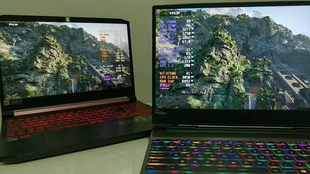 ACER NITRO 5 AN515-43 vs MSI ALPHA 15 смотреть онлайн