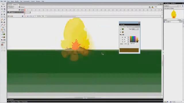 Рисуем огонь в стиле speed paint #4 смотреть онлайн