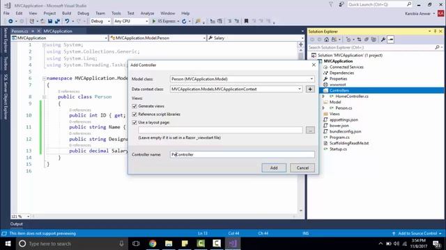 Part 5- ASP.NET Core MVC Tutorial - Database Code First - 1.1 смотреть онлайн