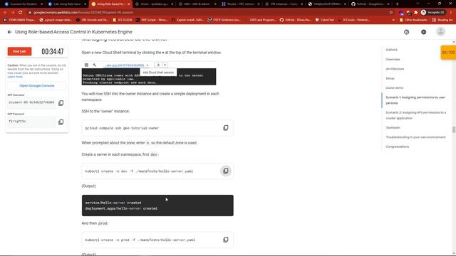 Learning Google cloud - Using Role-based Access Control in Kubernetes Engine смотреть онлайн