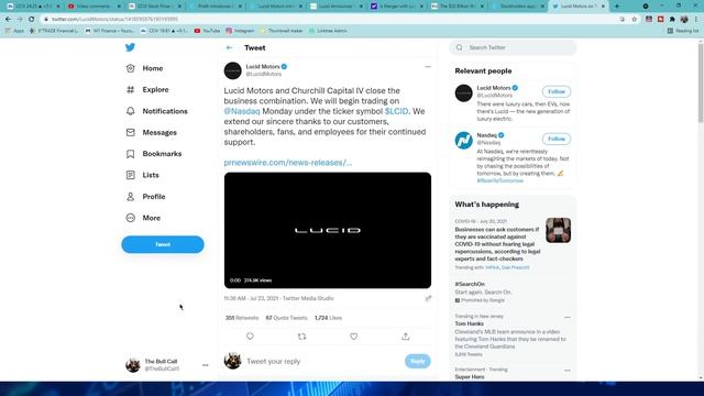 DONE DEAL $CCIV TO $LCID (SET YOUR CALANDERS FOR MONDAY) смотреть онлайн