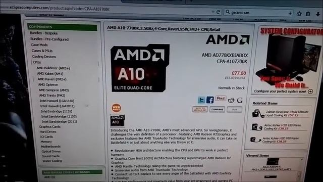 Review and Benchmark on the a10 - 7700K смотреть онлайн