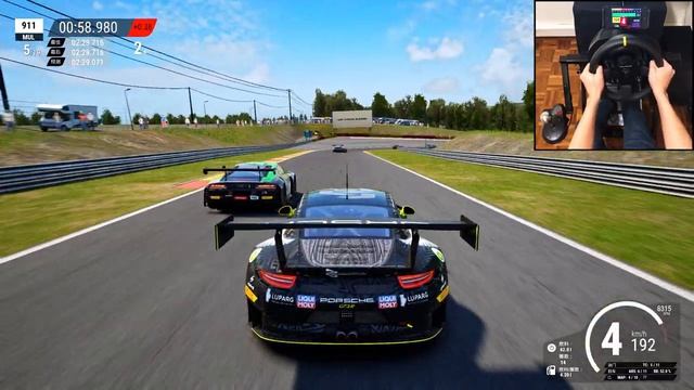 Porsche 911 GT3 R - Assetto Corsa Competizione｜Thrustmaster TX - TH8A (Game Play) смотреть онлайн