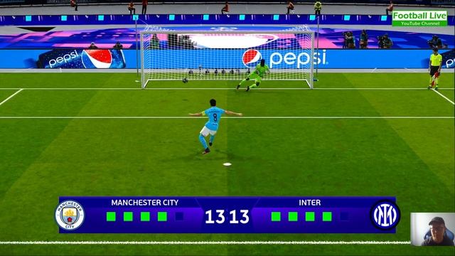 Manchester City vs Inter - Penalty Shootout - Final UEFA Champions League 2023 UCL | PES Gameplay P смотреть онлайн