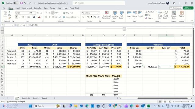How to analyze sales and average selling price (ASP) смотреть онлайн