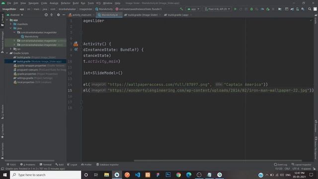Image Slider in Android Studio | Kotlin | Android Studio смотреть онлайн