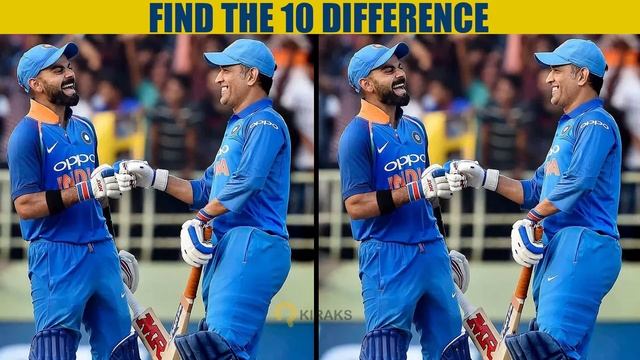 Find The 10 Difference Dhoni and Kohli | Kiraks смотреть онлайн