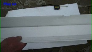 Как сделать бесплатный водосточный желоб  за полчаса