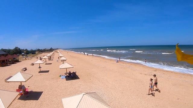 Пляж Посейдон Голубицкая - Анапа 2019. Азовский пляж с лечебной грязью и винными SPA. Азовское море смотреть онлайн