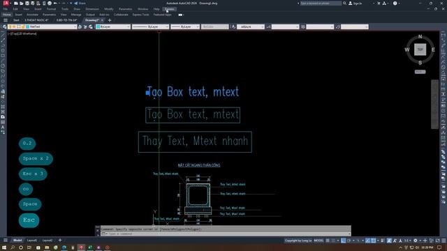Test Lisp Autocad || Lisp thay Text, Mtext nhanh - TRE, tạo Box text nhanh - BT смотреть онлайн