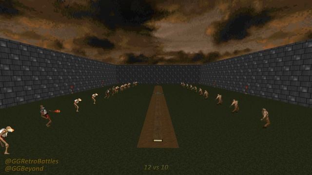 20 Revenants vs 20 Hell Knights - Monster Infighting - Doom II Retro Battles смотреть онлайн