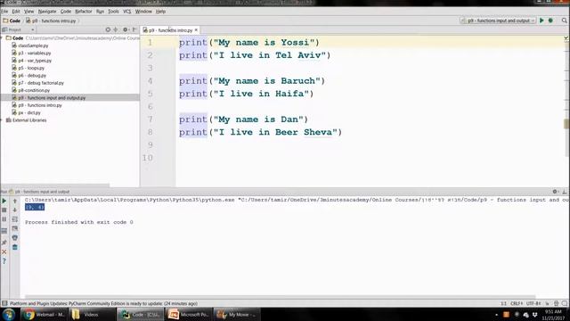 python 9 functions смотреть онлайн