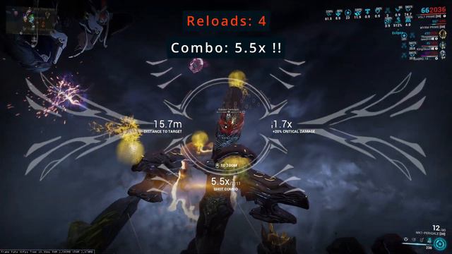Perigale Eidolon Showcase: Max Combo vs Chill Run (Warframe, Unairu Wisp DPS Volt POV) смотреть онлайн
