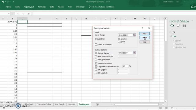 95% Confidence Interval Excel
